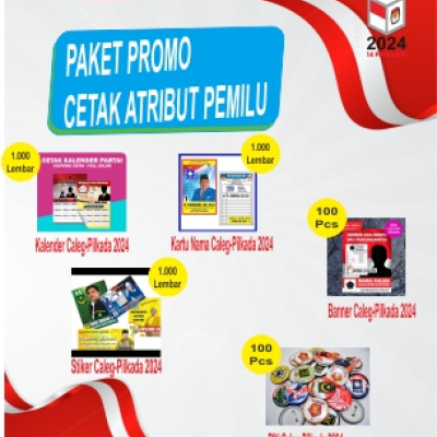 Cetak Atribut Pemilu Pilkada Caleg